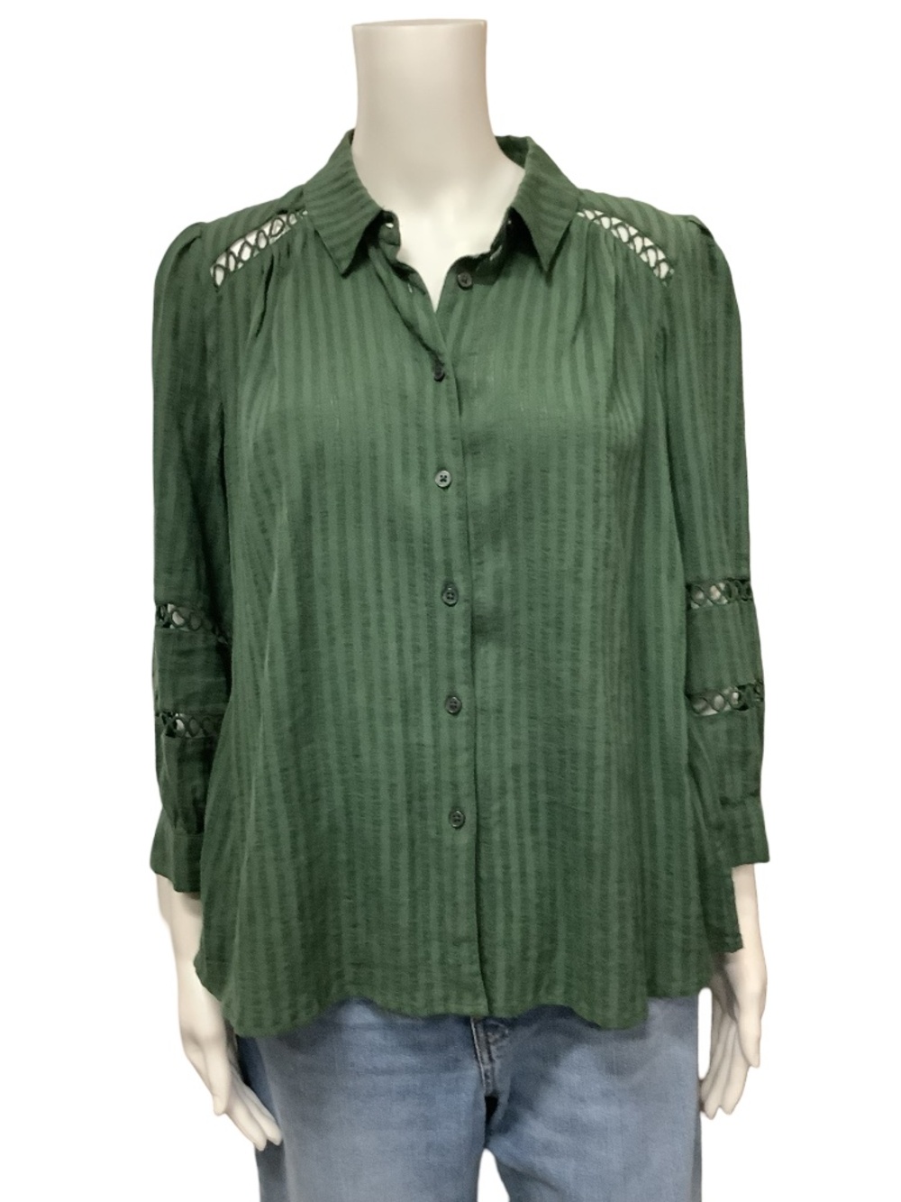 Ba&Sh Button Up Long Sleeve Blouse Size: S